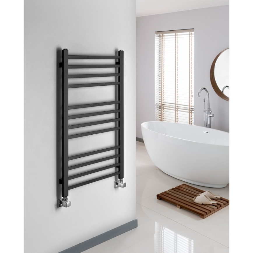 Sapho - Kupatilski radijator METRO 89x45 cm mat crni