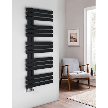 Sapho - Kupatilski radijator SILVANA 124x50 cm, mat crne boje