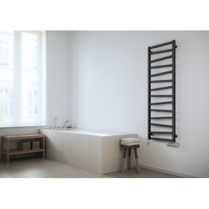 Sapho - Kupatilski radijator ZIG 406W/230V 50x110 cm antracit