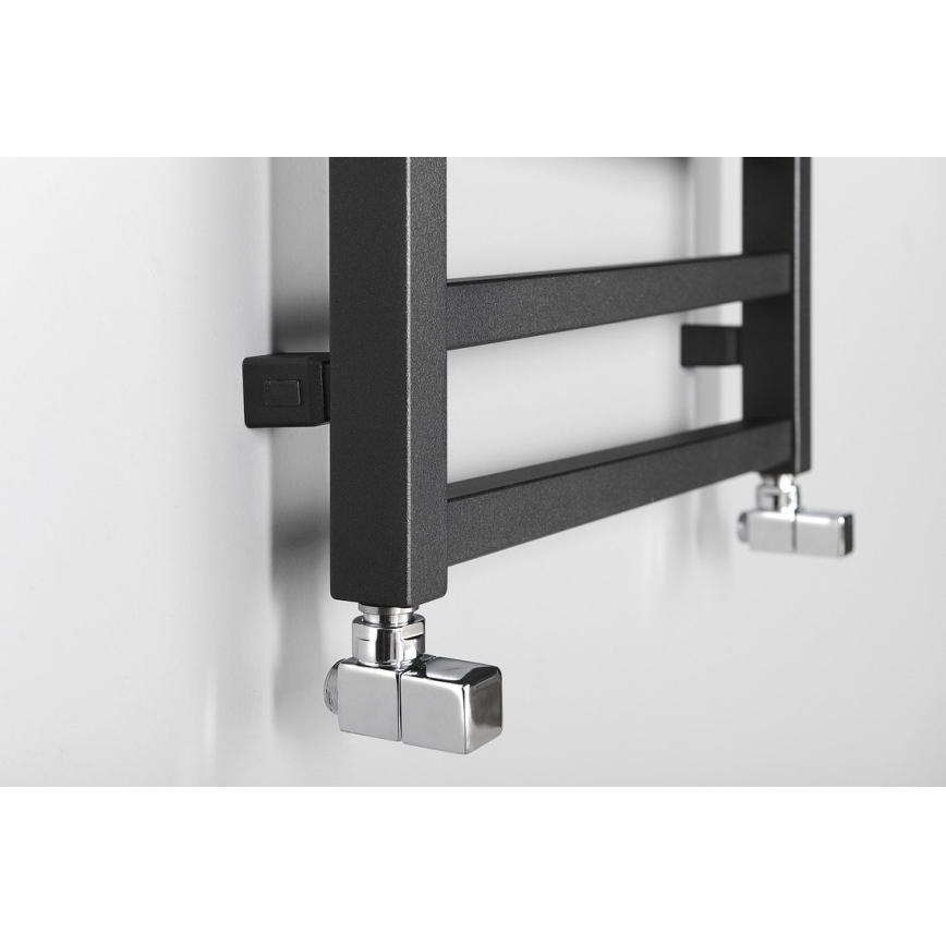 Sapho - Kupatilski radijator ZIG 406W/230V 50x110 cm antracit