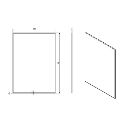 Sapho - Ogledalo ACCORD 50x70 cm prozirno