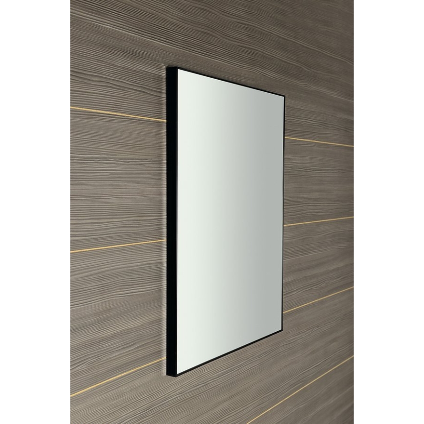 Sapho - Ogledalo u okviru AROWANA 50x80, mat crne boje