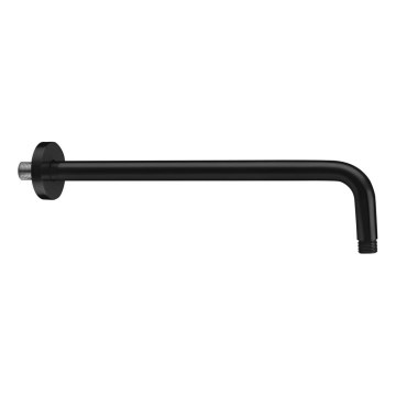 Sapho - Okruglo zidno tuš-rameno 40 cm, mat crne boje