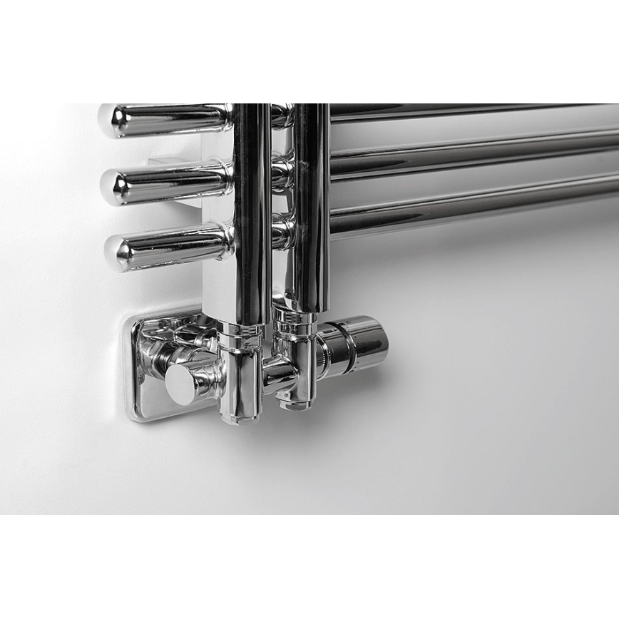 Sapho - Priključni termostatski set za centralno priključenje TWIN COMBI desni/sjajni hrom