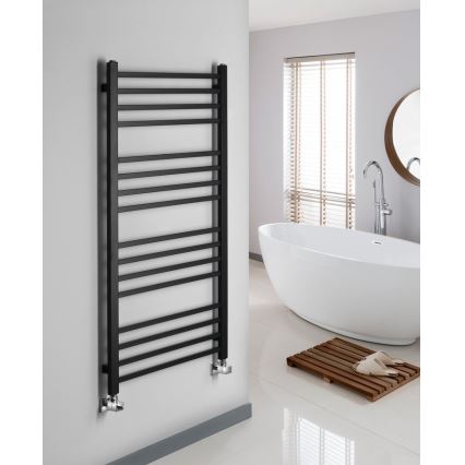 Sapho - Radijator za kupatilo METRO 120x50 cm, mat crne boje
