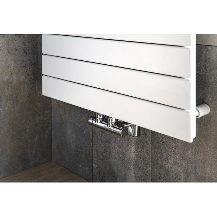 Sapho - Set priključnih ventila za centralno priključenje TWIN, sjajni hrom