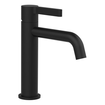 Sapho - Slavina za umivaonik ICONIC 18,7 cm mat crna