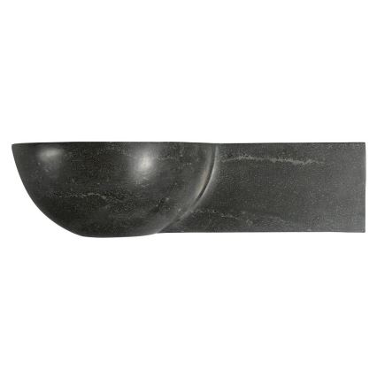 Sapho - Ugaoni zidni umivaonik BLOK 40x23 cm desni/antracit