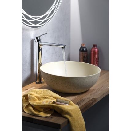Sapho - Umivaonik na radnu ploču FORMIGO, prečnika 39 cm, beton/bež