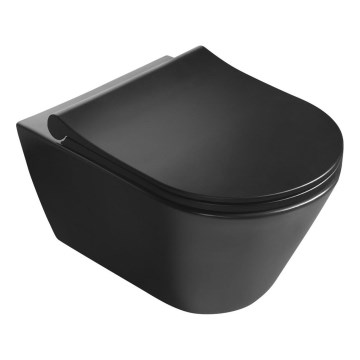 Sapho - Viseća WC šolja AVVA keramika/crna