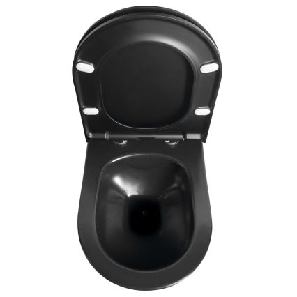 Sapho - Viseća WC šolja AVVA keramika/crna