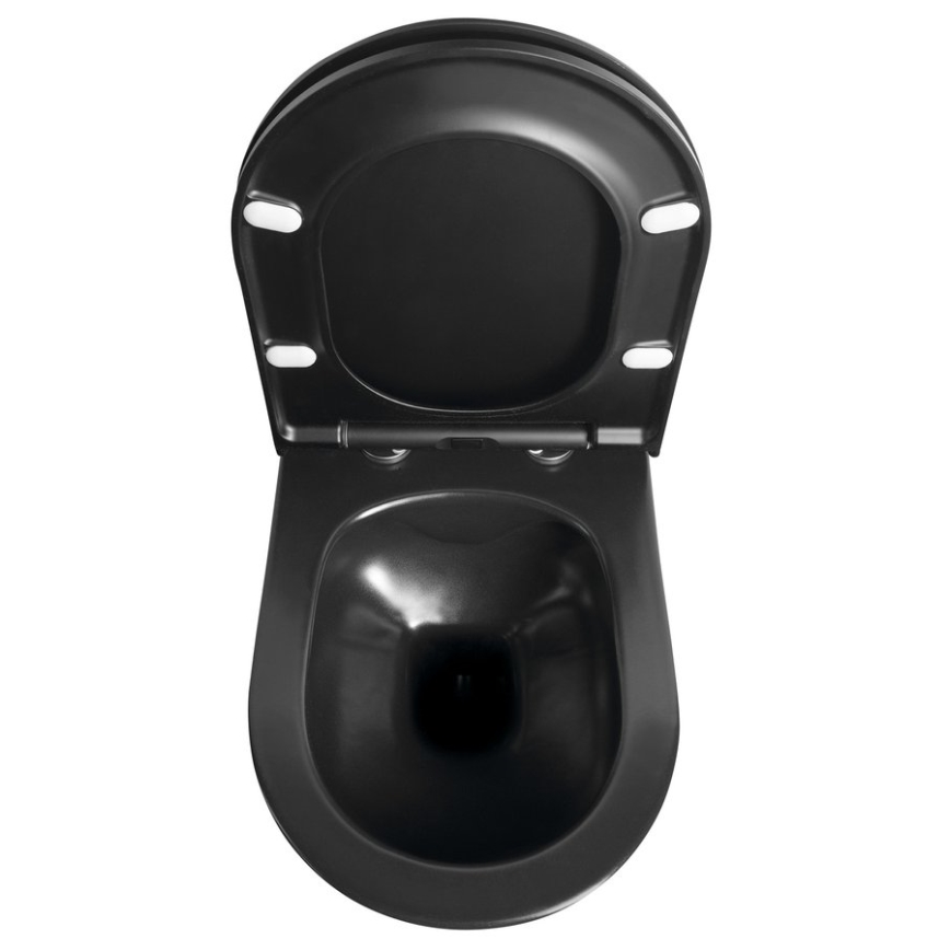 Sapho - Viseća WC šolja AVVA keramika/crna