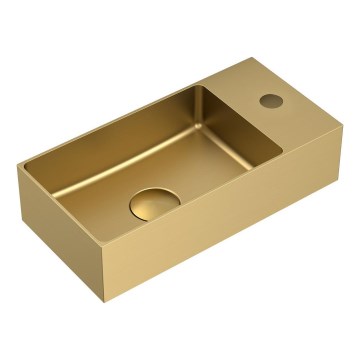 Sapho - Viseći umivaonik AURUM 36,5x18 cm mat zlatne boje
