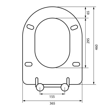 Sapho - WC daska SoftClose siva