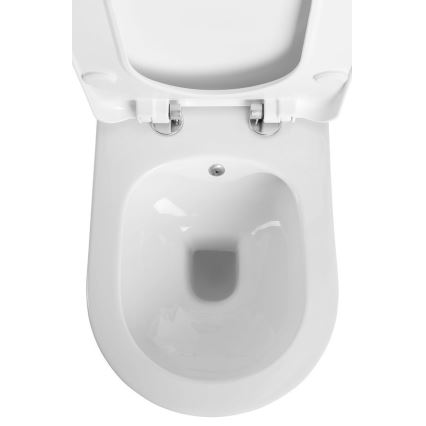 Sapho - Zidna WC šolja sa bide tušem AVVA CLEANWASH keramika/bela