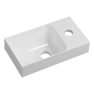 Sapho - Zidni umivaonik PICCOLINO 30x17 cm desni/liveni mermer/bela