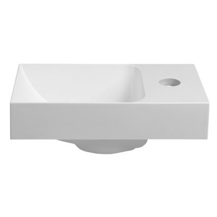 Sapho - Zidni umivaonik PICCOLINO 30x17 cm desni/liveni mermer/bela