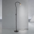 Savitljiva podna lampa DOTTY 1xGU10/10W/230V crna/mesing