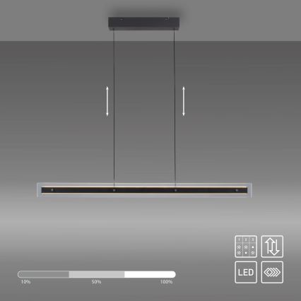 Schöner Wohnen 11316-18 - LED prigušiva luster na sajli LENA LED/32W/230V 105 cm crna