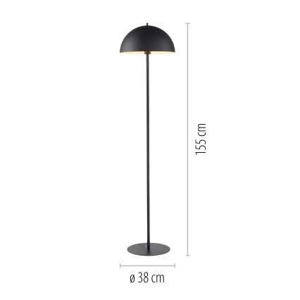 Schöner Wohnen 11727-18 - Podna lampa ALI 1xE27/25W/230V crna