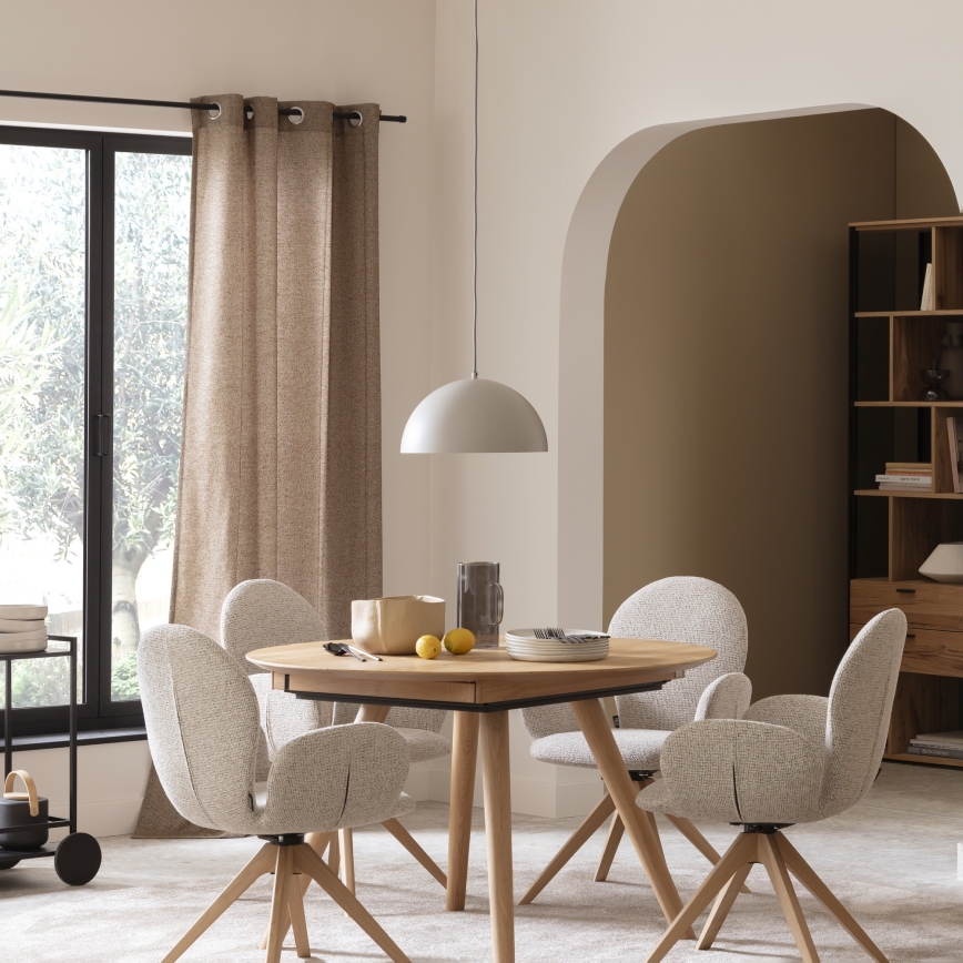 Schöner Wohnen 11728-39 - Luster na sajli ALI 1xE27/25W/230V prečnik 38 cm siva