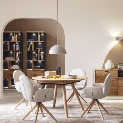 Schöner Wohnen 11728-39 - Luster na sajli ALI 1xE27/25W/230V prečnik 38 cm siva
