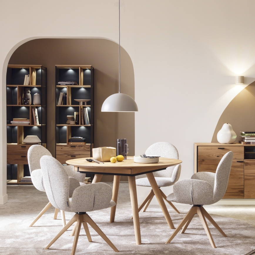 Schöner Wohnen 11728-39 - Luster na sajli ALI 1xE27/25W/230V prečnik 38 cm siva