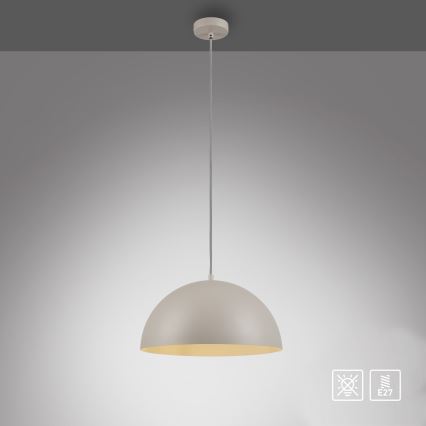 Schöner Wohnen 11728-39 - Luster na sajli ALI 1xE27/25W/230V prečnik 38 cm siva