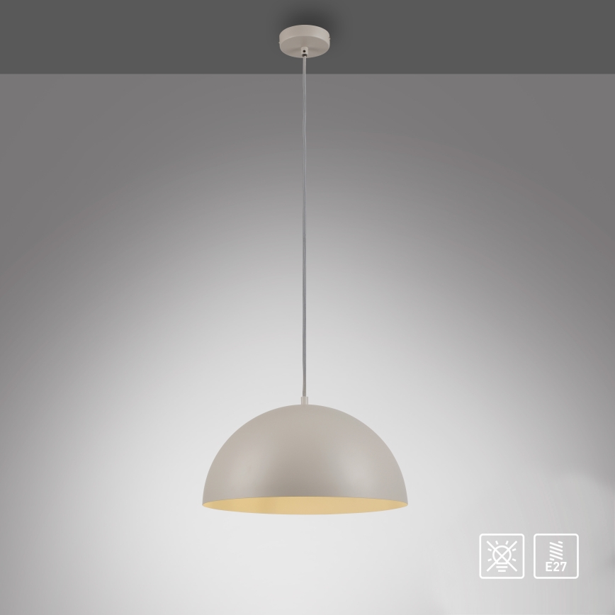 Schöner Wohnen 11728-39 - Luster na sajli ALI 1xE27/25W/230V prečnik 38 cm siva