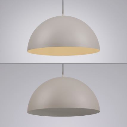 Schöner Wohnen 11728-39 - Luster na sajli ALI 1xE27/25W/230V prečnik 38 cm siva