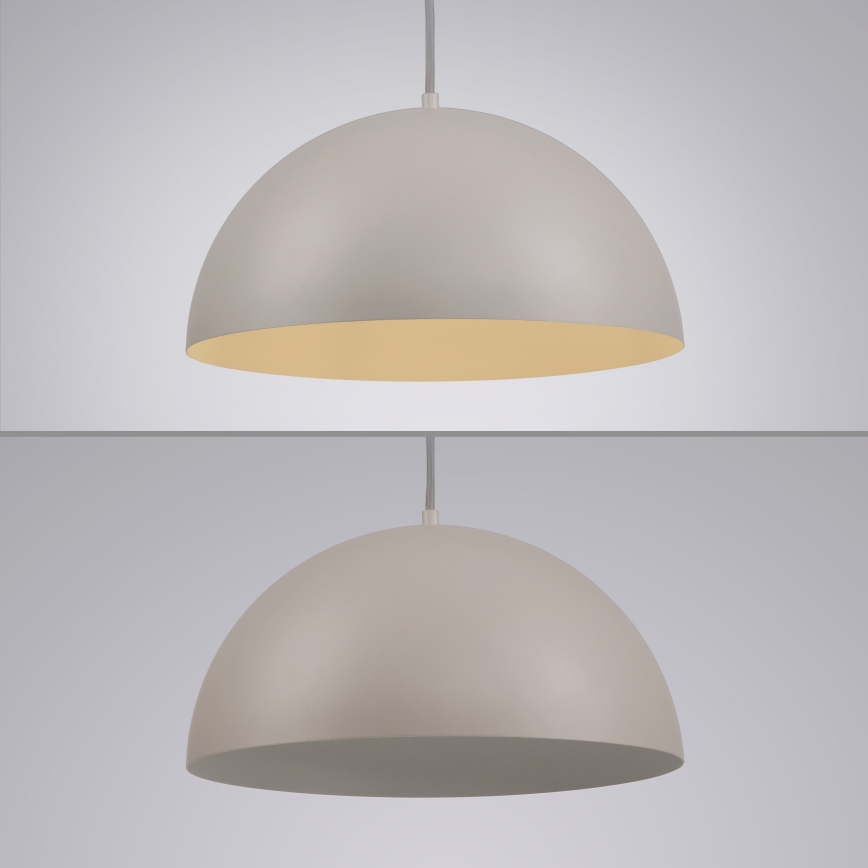 Schöner Wohnen 11728-39 - Luster na sajli ALI 1xE27/25W/230V prečnik 38 cm siva
