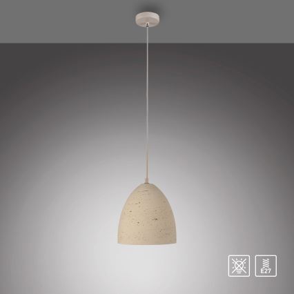 Schöner Wohnen 12540-42 - Luster na sajli TRAVENTA 1xE27/40W/230V prečnik 21 cm beton