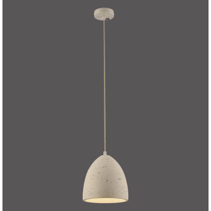 Schöner Wohnen 12540-42 - Luster na sajli TRAVENTA 1xE27/40W/230V prečnik 21 cm beton