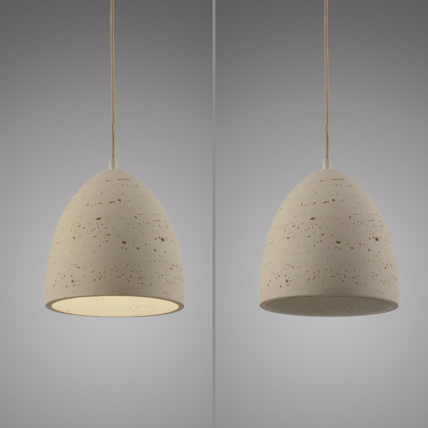 Schöner Wohnen 12540-42 - Luster na sajli TRAVENTA 1xE27/40W/230V prečnik 21 cm beton