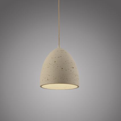 Schöner Wohnen 12540-42 - Luster na sajli TRAVENTA 1xE27/40W/230V prečnik 21 cm beton