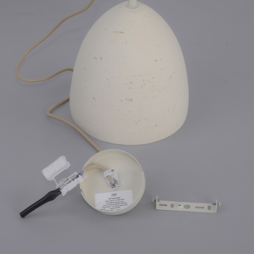 Schöner Wohnen 12540-42 - Luster na sajli TRAVENTA 1xE27/40W/230V prečnik 21 cm beton