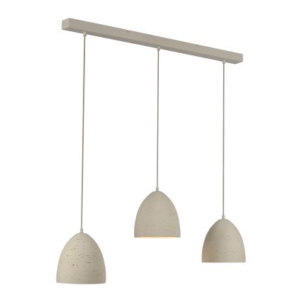 Schöner Wohnen 12541-42 - Luster na sajli TRAVENTA 3xE27/40W/230V beton