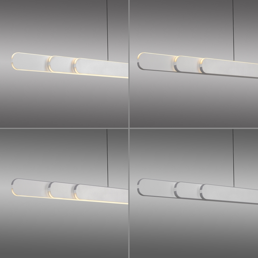 Schöner Wohnen 12577-16 - LED prigušiva luster na sajli ADRIANA ROUND 2xLED/24W/230V 2700/3000/3500/4000/5000K 160 cm bela