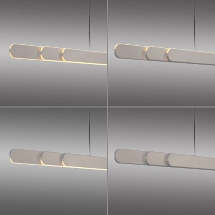 Schöner Wohnen 12577-39 - LED prigušiva luster na sajli ADRIANA ROUND 2xLED/24W/230V 2700/3000/3500/4000/5000K 160 cm siva