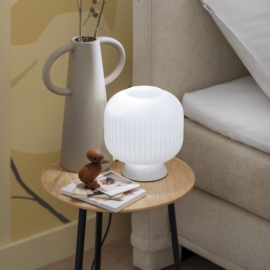 Schöner Wohnen 13573-16 - Stona lampa NAMI 1xE27/25W/230V bela