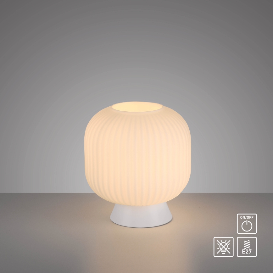 Schöner Wohnen 13573-16 - Stona lampa NAMI 1xE27/25W/230V bela