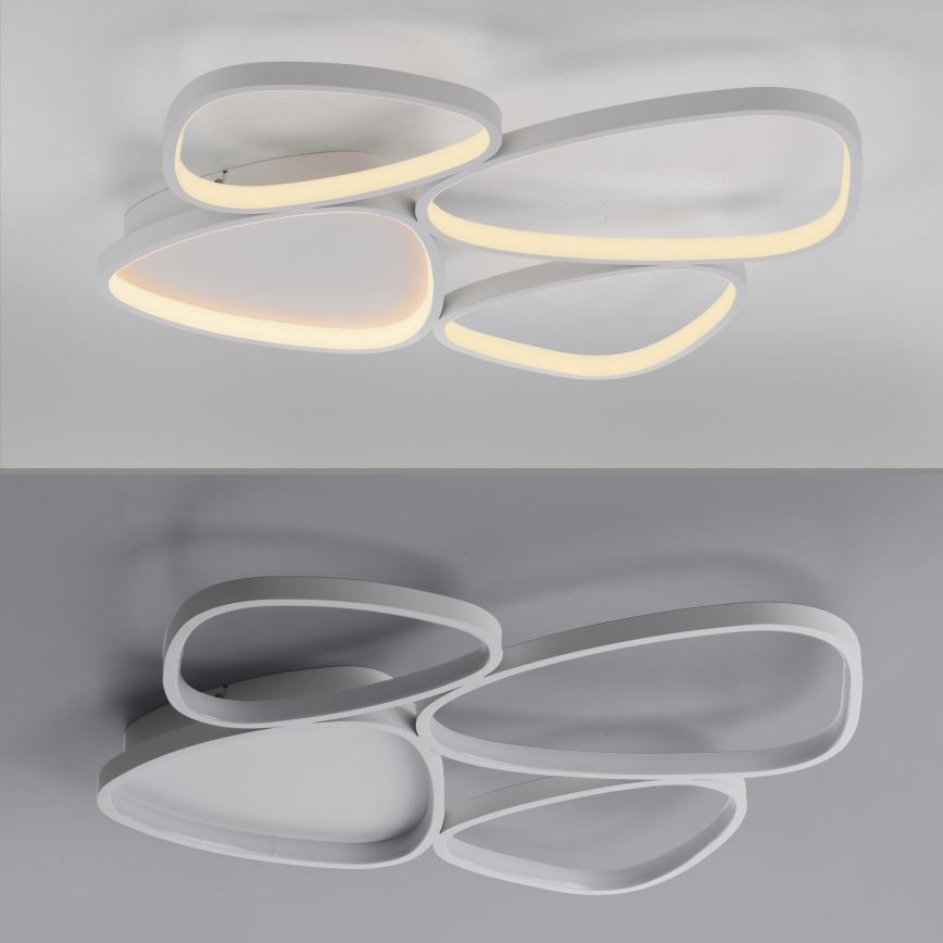 Schöner Wohnen 14038-16 - LED prigušiva stropna svetiljka PEBBLES LED/35,5W/230V bela