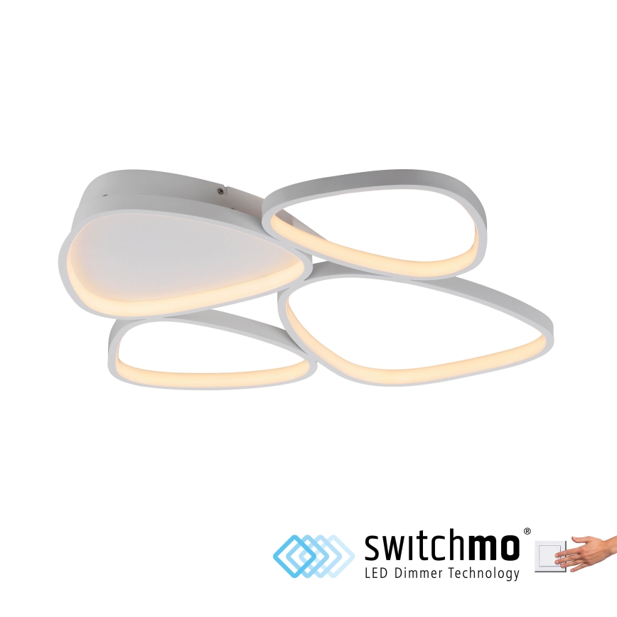 Schöner Wohnen 14038-16 - LED prigušiva stropna svetiljka PEBBLES LED/35,5W/230V bela