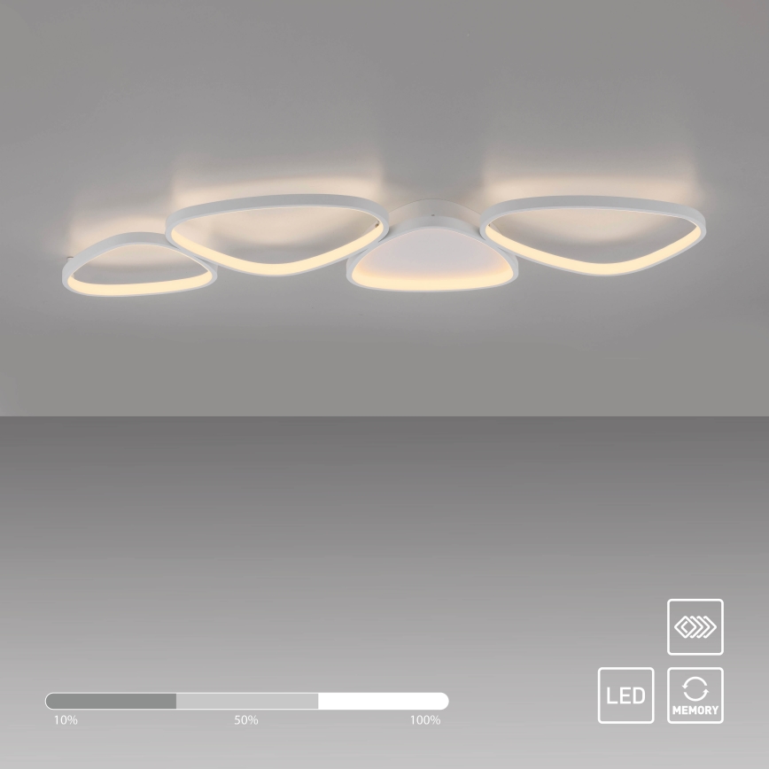 Schöner Wohnen 14039-16 - LED prigušiva plafonska svetiljka PEBBLES LED/35,5W/230V bela