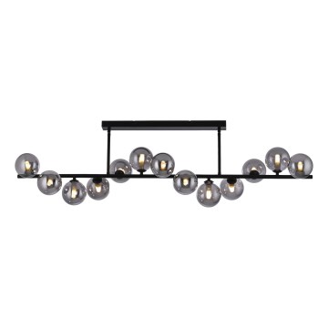 Schöner Wohnen 14505-18 - LED Luster na šipci DUBAI 13xG9/3W/230V crna/dimljena
