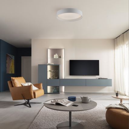 Schöner Wohnen 14594-16 - TAVOLI LED prigušiva plafonska svetiljka LED/20W/230V 2700-6500K prečnik 39 cm bela + daljinski upravljač