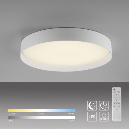 Schöner Wohnen 14595-16 - LED prigušiva plafonska svetiljka TAVOLI LED/34W/230V 2700-6500K prečnik 49 cm bela + daljinski upravljač