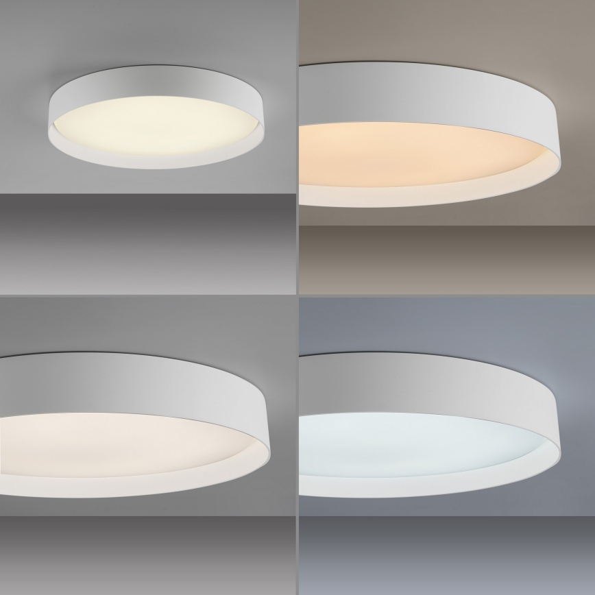 Schöner Wohnen 14595-16 - LED prigušiva plafonska svetiljka TAVOLI LED/34W/230V 2700-6500K prečnik 49 cm bela + daljinski upravljač