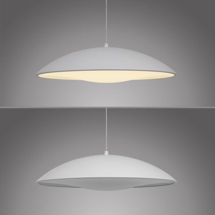 Schöner Wohnen 14606-16 - LED prigušiva luster na sajli LENTE LED/17W/230V Ø 40 cm bela