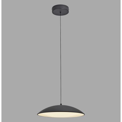 Schöner Wohnen 14606-18 - LED prigušiva viseći luster na sajli LENTE LED/17W/230V Ø 40 cm crna